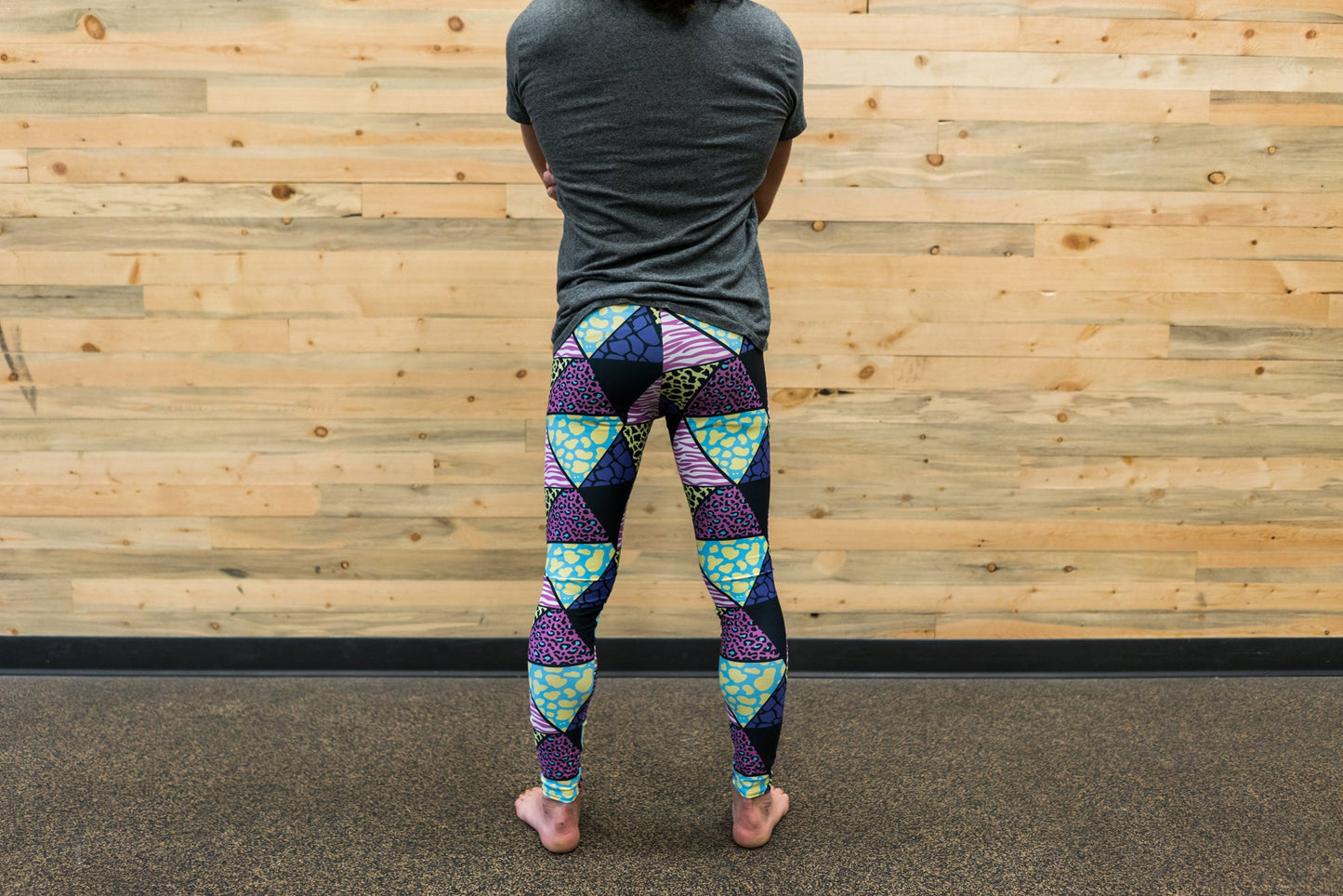 Animal print unisex leggings for climbing yoga fitness running dancing cycling ultimate frisbee and pilates