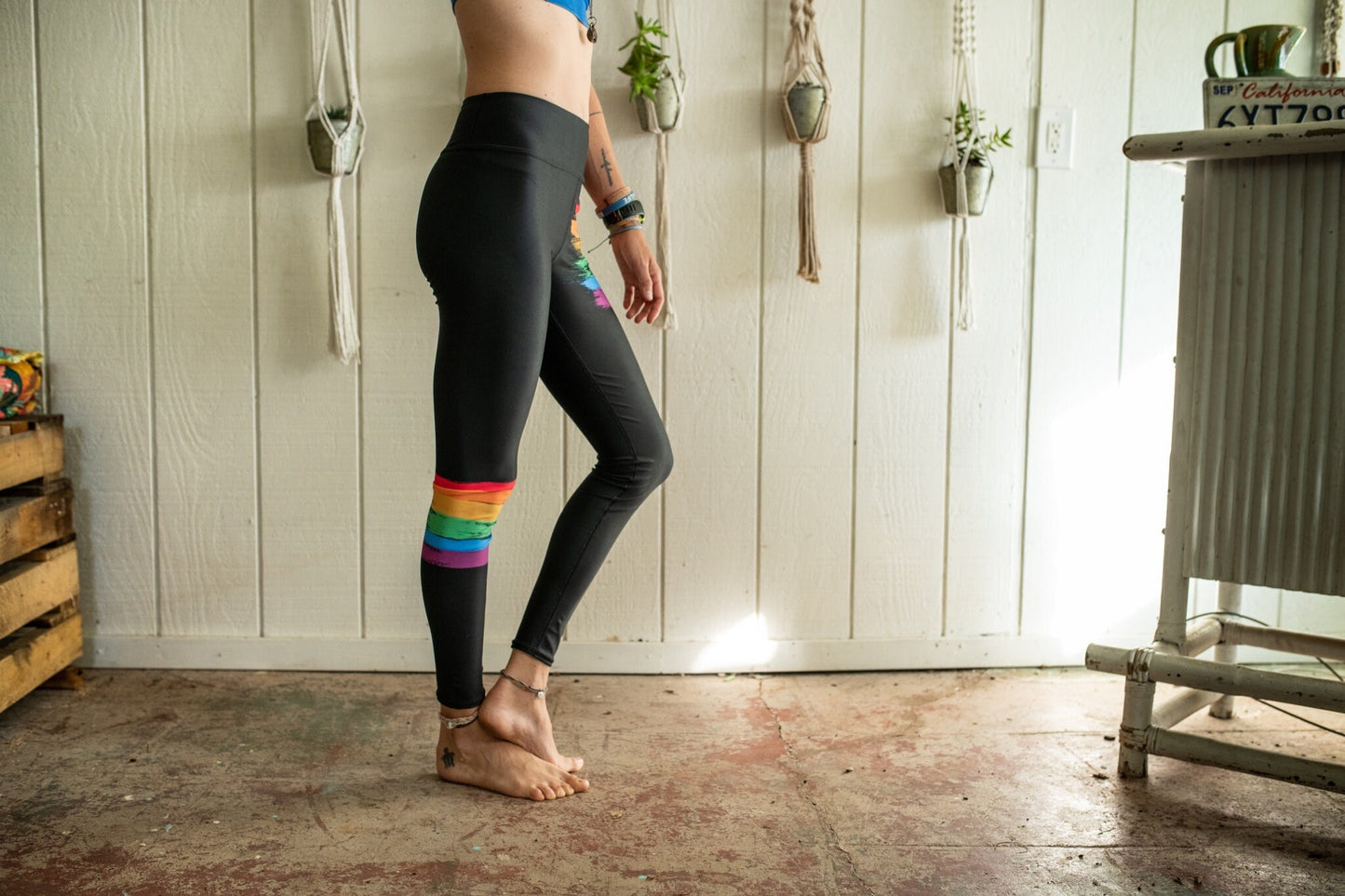 Pride Rainbow LGBTQ leggings - athleisure unisex leggings