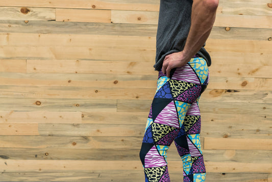 Animal print unisex leggings for climbing yoga fitness running dancing cycling ultimate frisbee and pilates