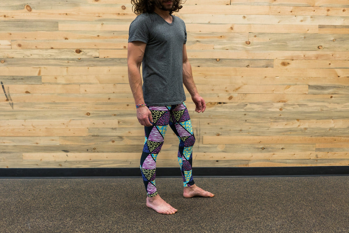 Animal print unisex leggings for climbing yoga fitness running dancing cycling ultimate frisbee and pilates