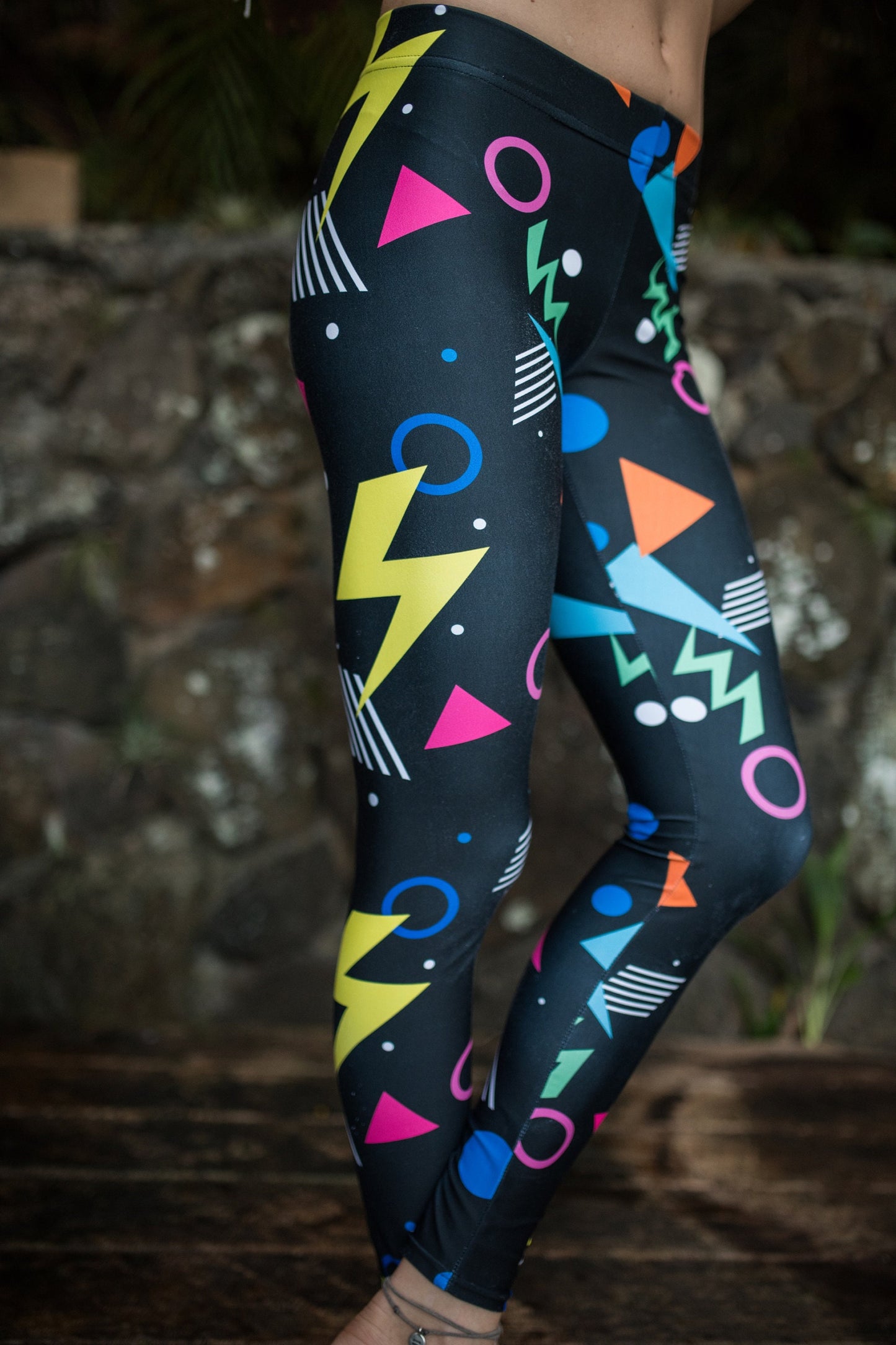 90s lightning  - athleisure unisex leggings