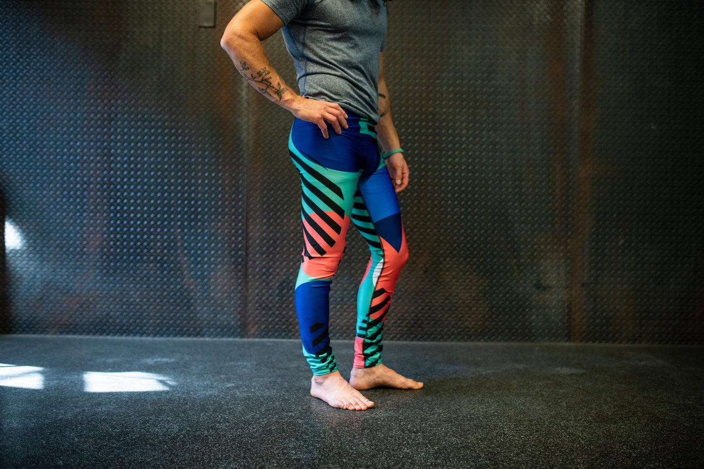 Sunset abstraction - athleisure unisex leggings