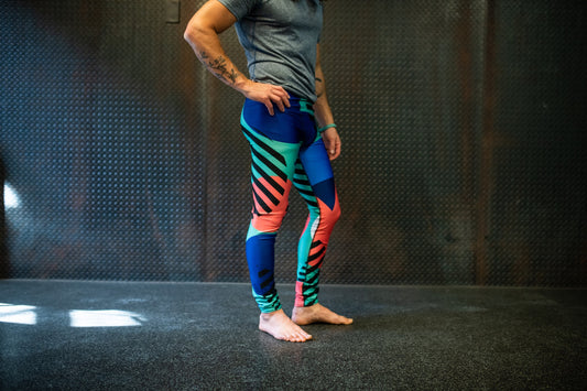 Sunset abstraction - athleisure unisex leggings