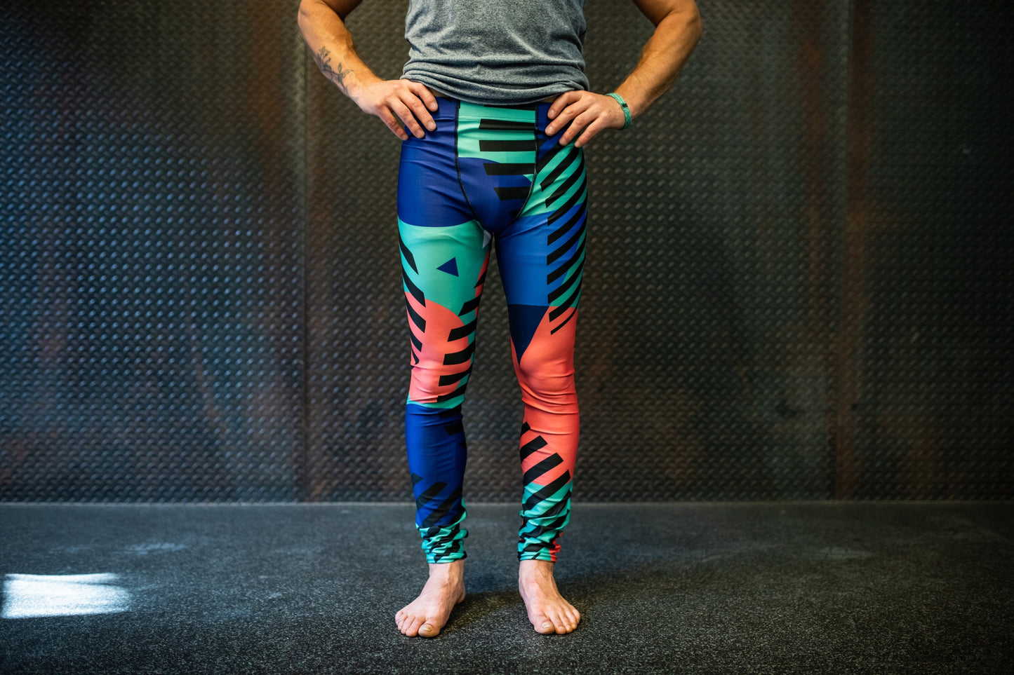 Sunset abstraction - athleisure unisex leggings