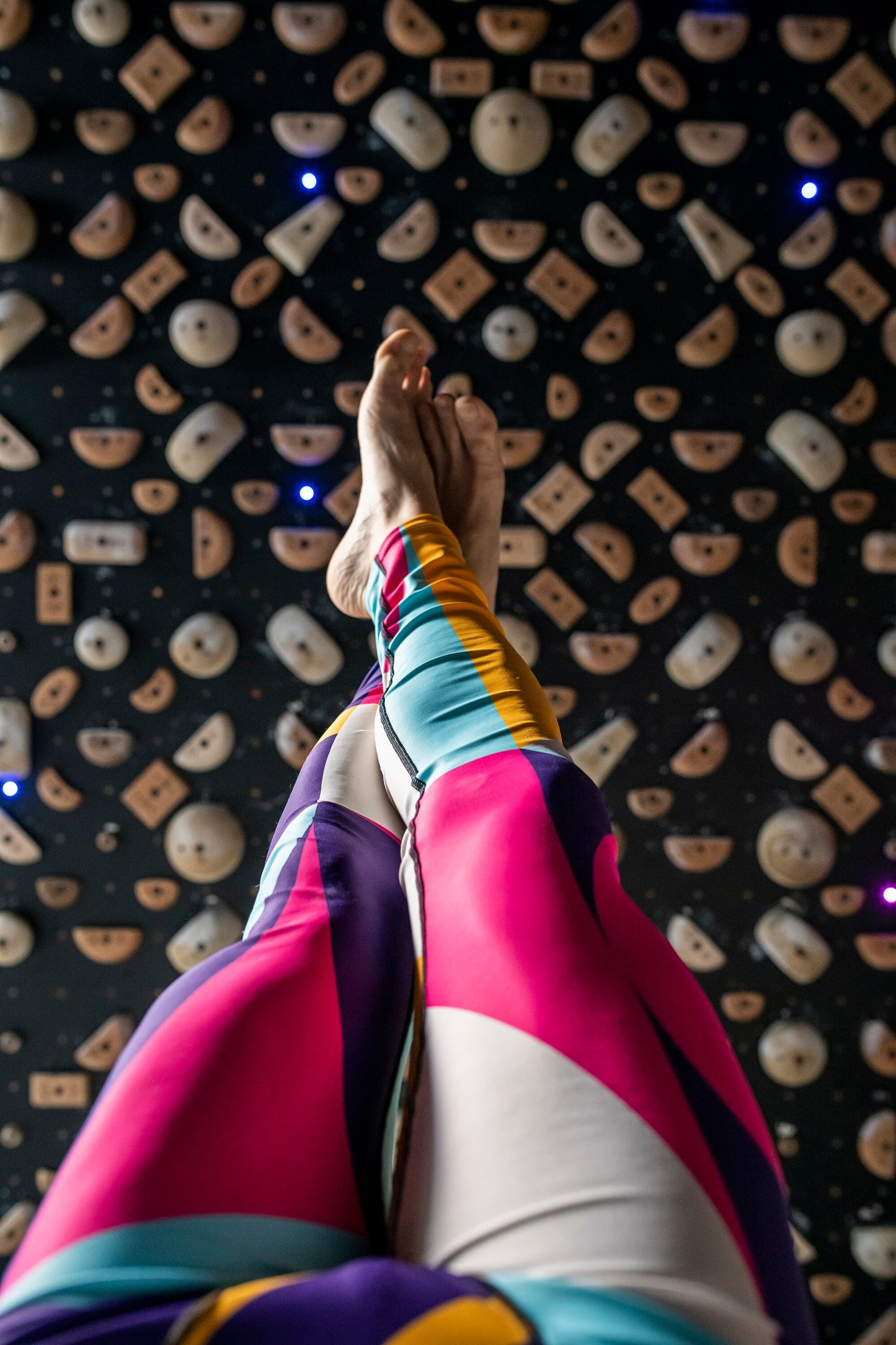 Coral sunburst  - athleisure unisex leggings