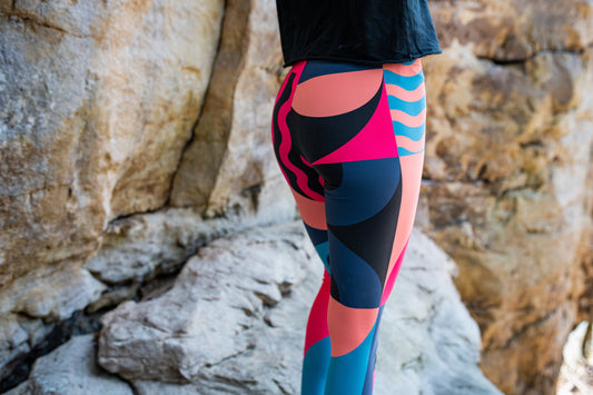 Magenta tides - athleisure unisex leggings