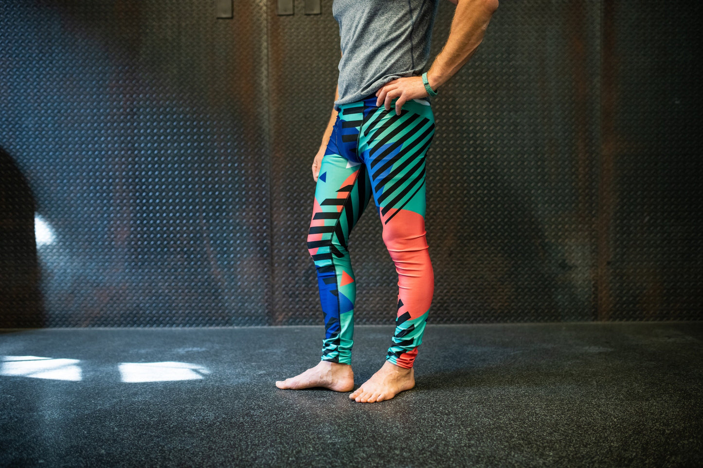 Sunset abstraction - athleisure unisex leggings