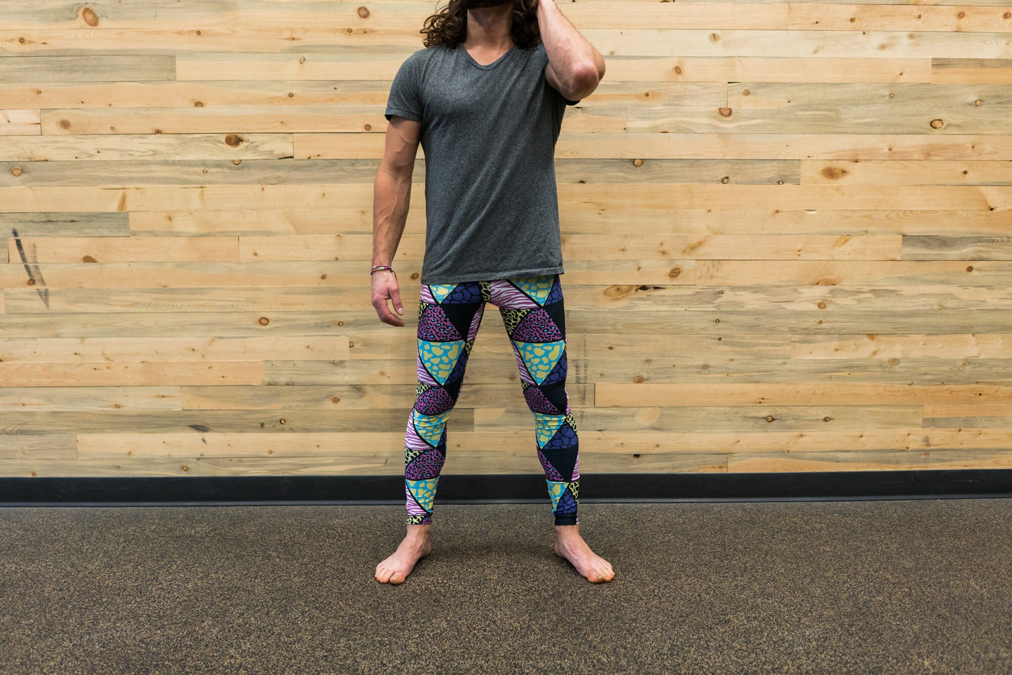 Animal print unisex leggings for climbing yoga fitness running dancing cycling ultimate frisbee and pilates