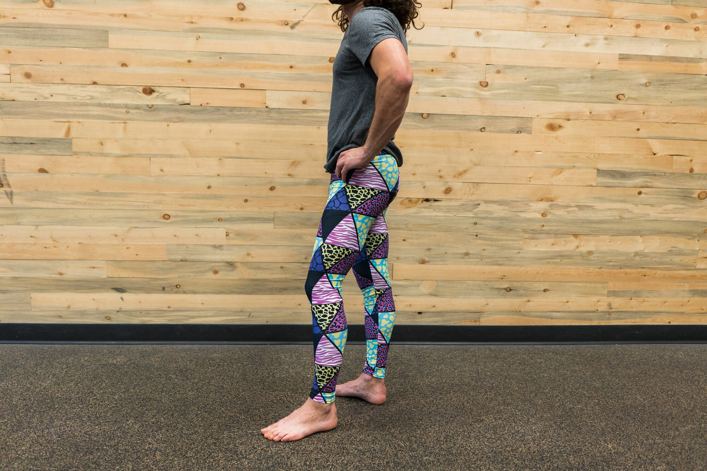 Animal print unisex leggings for climbing yoga fitness running dancing cycling ultimate frisbee and pilates