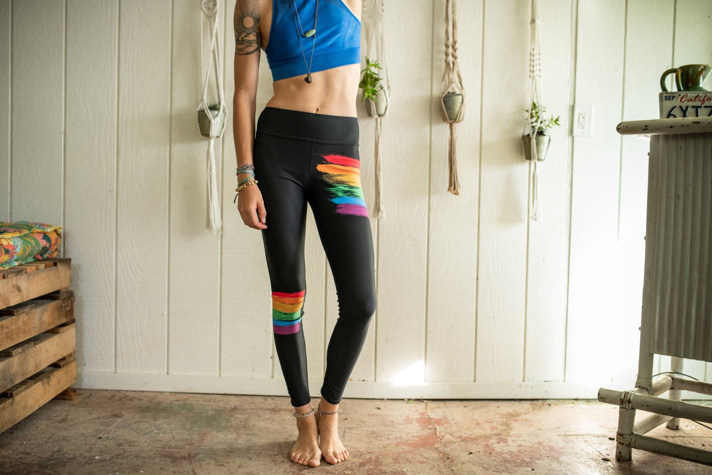 Pride Rainbow LGBTQ leggings - athleisure unisex leggings