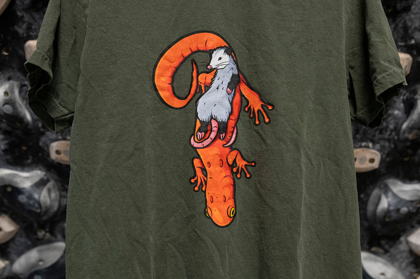 Possum and Salamander tee shirt